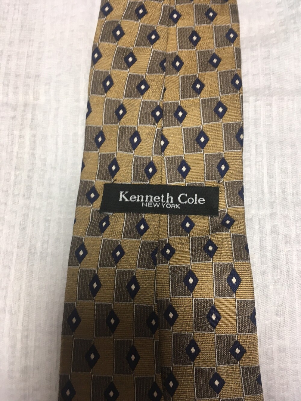 Kenneth Cole Geometric pattern men's tie multicolor